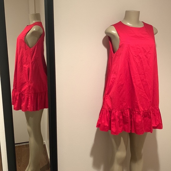 Forever 21 Dresses & Skirts - Red ruffle mini dress